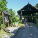 Dřevěný zastřešený most u Stefanské huty