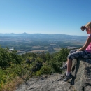 Dušanova skalní vyhlídka - pohled do nížin