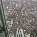 Výhled na nádraží London Bridge, ze kterého budeme zanedlouho odjíždět do "našeho" hotelu
