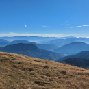 Panorama slovenských hor: Chočské vrchy, Nízké Tatry, Velká Fatra