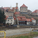 Návrat do Bystřice, je to moc pěkné historické město, takové ještě neopravené, zachovalé.