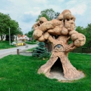 Socha Strom v obci Poděšín