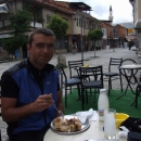 Posezení u burku v Ohridu