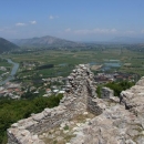 Pohled z pevnosti v Lezhe do vnitrozemí