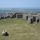 Pohled z pevnosti v Lezhe na moře