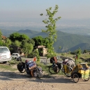 Výhled z Kruje na Tiranu, kterou jsme vynechali.