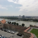 Výhled na Dunaj od Bratislavského hradu