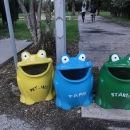 Odpadkové koše ve Stonu se líbily dětem :-)