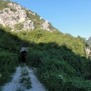 Tunely jsou pozůstatkem staré úzkokolejné železnice