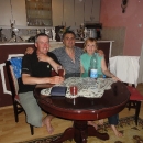 S Miroslavem a Nevenou u nich doma