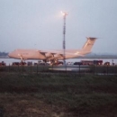 US Air Force - tajné foto letadla na letišti Skopje (kde jsme mj. přečkávali déšť)