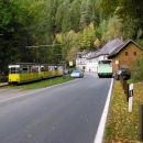 U Lichtenhalnerského vodopádu je konečná tramvají