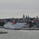 Těsně před odplutím se ale jdeme na venkovní palubu rozloučit s Gotlandem.