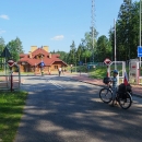 Speciální hraniční přechod pro pěší turisty a cyklisty v bělověžském pralese. Dneska už prý údajně na území pralesa v Bělorusku není nutné vízum, resp je nutné nějaké povolení pro návštěvu pralesa.