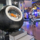 Muzeum je skvělé, rusové muzea prostě umí. Zde: Gagarinův modul, v němž se (údajně ne úplně plánovavě) vrátil na zem.