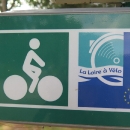 Nalézáme první cedulku La Loire à Vélo.