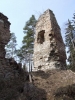Hradní věž na hradu Loužek