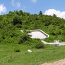 Sběrač dešťové vody v černohorském vnitrozemí