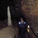 Mohutný stalagmit v Punkevní jeskyni