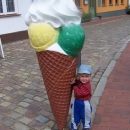 Slíbená zmrzlina v Usedomu se koná pouze v této formě. Cukrárna je zavřená