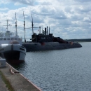 Ponorka v přístavu v Peenemünde