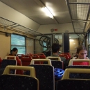 K cestě zpět využíváme vlak se speciálním vozem pro cyklisty