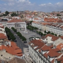 Pohled na Lisabon z Elevador Santa Justa