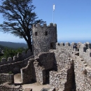 Maurská pevnost nad městem Sintra