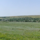 Typický obrázek moldavské krajiny a vesnice