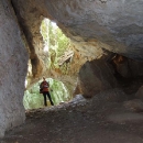 U starého vchodu do Jasovské jeskyně