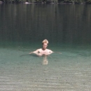 koupel v Bohinjskem jezeře