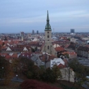 Pohled na bratislavské centrum z hradu
